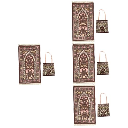 Tapis de prière portable chenille coffee lot de 4 Magiclulu