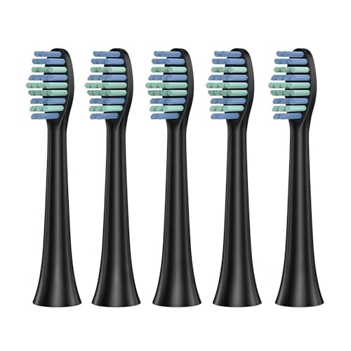 �����p���u���V�w�b�h�A�݊����̂���For SOUNESS�ASN903/K01/ST802/ST903/SN901/SN801/ST903/ST905�A�d�����u���V�A�\�t�g�u���V�w�b�h(5PCS Black)