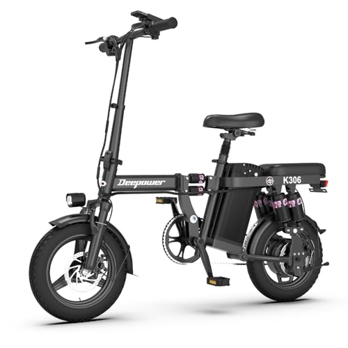 DEEPOWER K306 Bicicletta Elettrica Pieghevole, Bici...