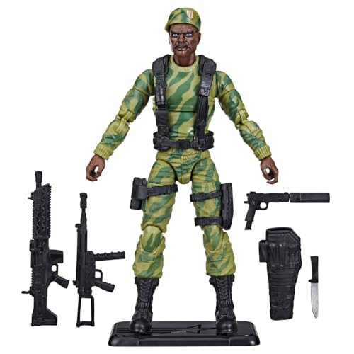 G.I. Joe Classified Series Retro Cardback SGT. Stalker, Collectible 6 Inch Action Figure with 8 Accessories