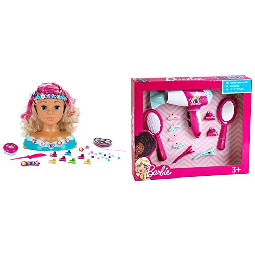 Cabeza para maquillar Theo Klein que no se enreda con kit de peluquería Barbie duradero