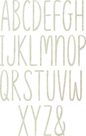 Unfinished Wood Letter 2" Blank A Cream Peach Font MDF