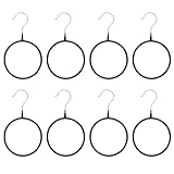 Porte-foulards circulaire : chaque cintre est robuste pour maintenir le foulard en place, et sa taille permet un rangement optimal. porte-foulards pour placard
