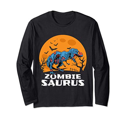Halloween Zombie T rex Dinosaur Costume Gift Boys Girls Kids Maglia a Manica