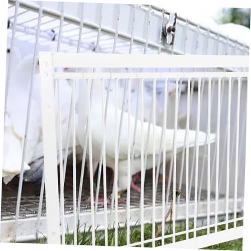Barra de colisión de acero inoxidable de 30 cm para puerta de jaulas de aves 6