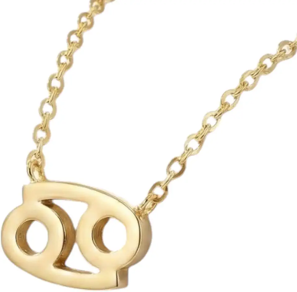 Colar Signo Zodíaco Pingente Corrente Dourado Prateado Astrologia