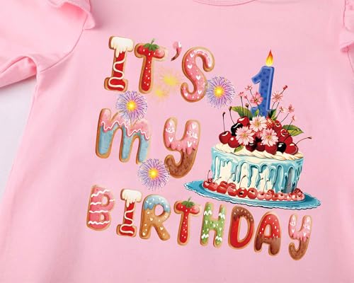 Baby Girls 1st Birthday Bodysuit - My First Birthday OnePiece for One Year Old Infant Girl4
