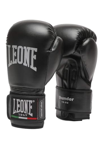 Leone Boxhandschuhe GN383 01 Thunder schwarz (8)