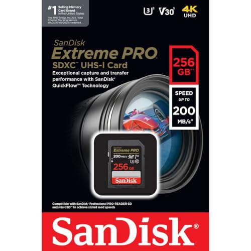 Image of SanDisk Extreme PRO 256 GB Class 3 /UHS-I (U3) V30 SDXC