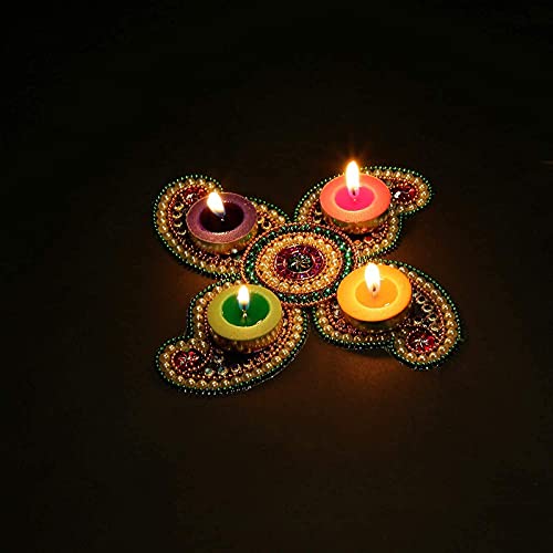 Veteran Wax Tea Light Multicolour Candle (Set of 100, Unscented )(V-Candles-059) 1