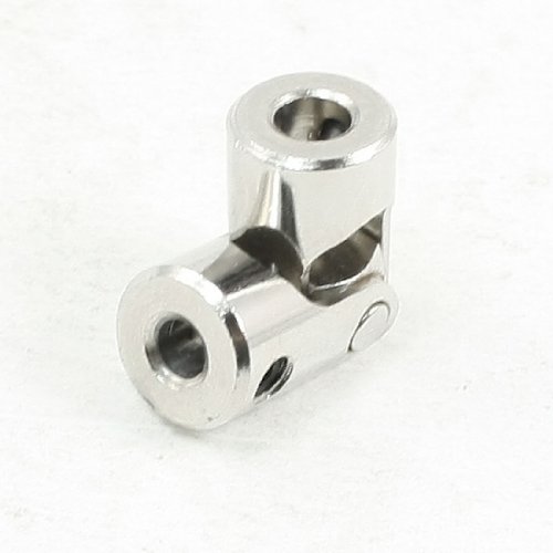 Aexit Hardware 3.18mm Electrical equipment to 4mm Inner Dia Rotatable Universal Joint Connector