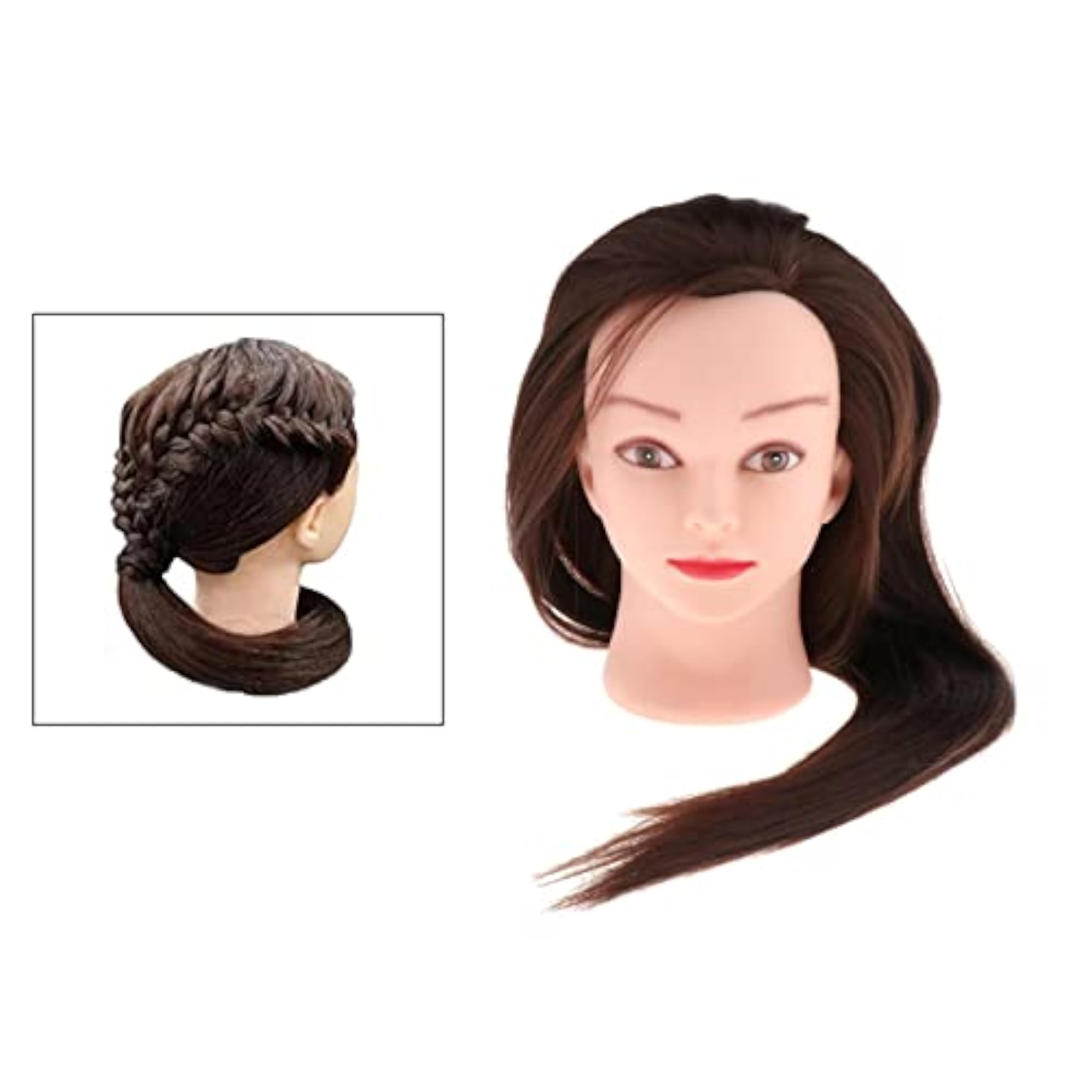 Cosmetology Mannequin Head Hairdresser Training Head Brown