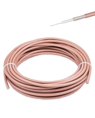 Câble coaxial RF RG142 double blindage et cuivre argenté de 10m