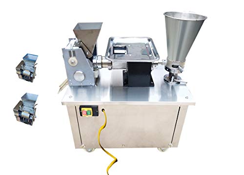 txmachine® Dumpling machine automatic samosa machine Commercial Spring roll machine 4800pcs/h Empanada Gyoza Potsticker Perogi Maker machine (110V/60HZ, 3 set molds)