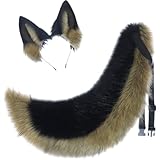 Conjunto De Disfraz De Gato Lobo Peludo, Diadema Acogedora Y Larga para Mujer, Ideal para Fiestas De Cosplay De Halloween.