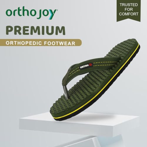 Image of ORTHO JOY House Slipper for Women's Care | Orthopaedic | Diabetic | Acupressure | Comfortable | MCR | Flip Flop Ladies and Girl's Home for Daily Use