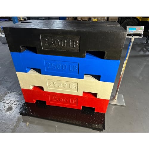 Báscula industrial de piso SellEton 60 x 60 pulgadas 5000 lbs miniatura 5