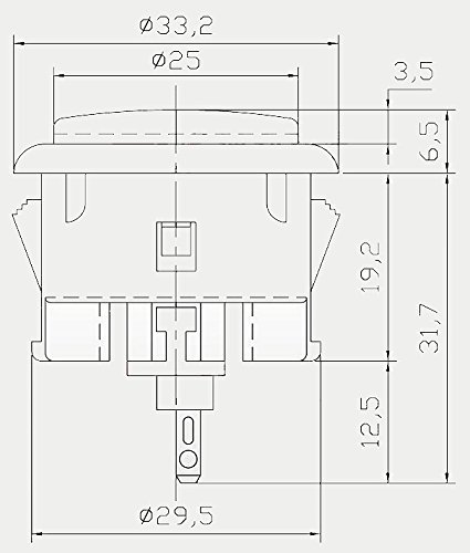 Sanwa OBSF-30 - Pulsante originale 30 mm, per