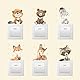 Herfair 12 Stück Aufkleber Lichtschalter Kinder, Cartoon Tiere Muster lustiger Lichtschalter, PVC Schalter Aufkleber Selbstklebend, Wandtattoo Schalter Sticker