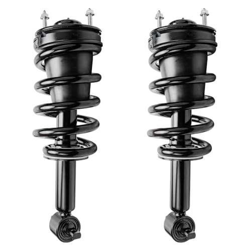 Image of Detroit Axle - Front Struts Kit for 2007-2013 Chevrolet Silverado 1500 GMC Sierra Suburban Yukon XL 1500 Tahoe Avalanche Escalade, 2 Struts w /Coil Spring Assembly 2 Lower Ball Joints 2 Sway Bars