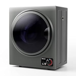 COSTWAY Mini-wasdroger, elektrische droger, afvoerluchtdroger, 2,5 kg, 42 liter, 850 W, 4 droogmodi (grijs)