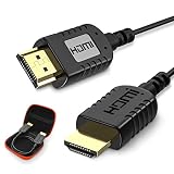 【Amplia compatibilidad】Compatible con todos los dispositivos HDMI con un puerto HDMI de tamaño completo que incluye HDTV, computadora, TV Stick, Roku, reproductor de DVD Blu-ray, PS3, PS4, Nintendo Switch y Xbox ect. Especialmente diseñado para aplicaciones de estabilizador de cámara y cardán donde se requiere flexibilidad y enrutamiento de cable compacto.