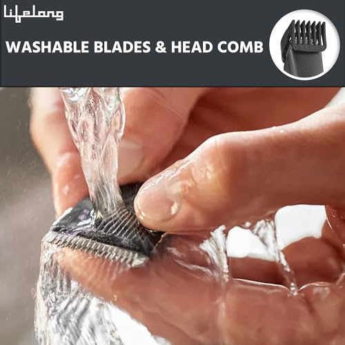 Image of Lifelong Trimmer For Man | 1 Year Warranty | 50 Minutes Runtime, 20 Length Settings, Trimmer for Man, Hair Trimmer for Man, Beard Trimmer for Man, Stainless Steel Blades (LLPCM05, Black)