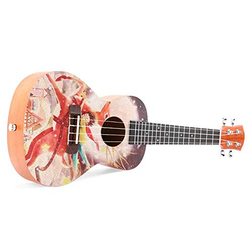 Ukulele Bois d’acajou Traditionnel 23 Pouces Ukulele Peinture colorée Uke Hawaii Enfants Petite Guitare avec Sac Gig for… - Les Beatles, Paul McCartney, John Lennon, RIngo Starr, George Harrison Ukulele Bois d'acajou Traditionnel 23 Pouces Ukulele Peinture colorée Uke Hawaii Enfants Petite Guitare avec Sac Gig for… – Image 4