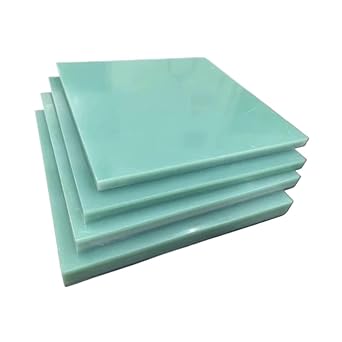 Premium FR4 Fiberglass Epoxy Insulation Board - 500x500mm, Watergreen,1pcs500x500x0.8mm
