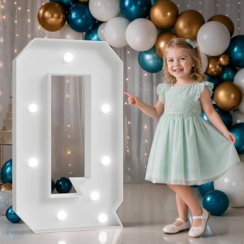 Image of 3FT Marquee Letters Q, Large Light Up Letters for Birthday Decor