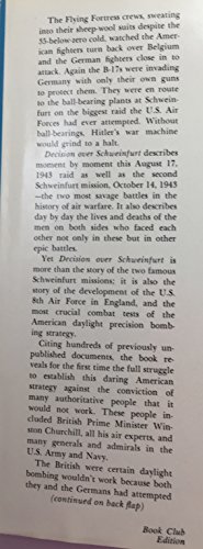 DECISION OVER SCHWEINFURT. The U.S. 8th Air For... 0679507639 Book Cover