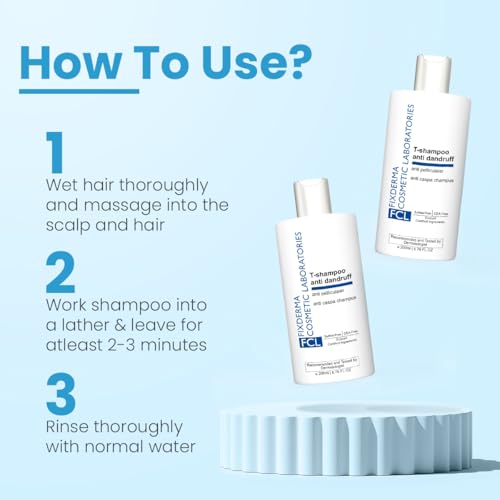 FIXDERMA COSMETIC LABORATORIES Store FCL T-Shampoo Anti-Dandruff 200ml - Image 7
