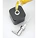 mDesign Compact Square Metal Refillable Liquid Soap Dispenser Pump Bottle for Bathroom Countertop, Kitchen Sink; Holds Hand Soap, Dish Soap, Essential Oil - Unity Collection - Black/Brushed