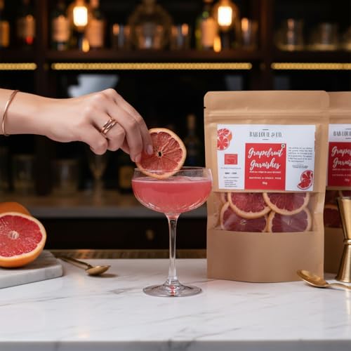 Image of Bab Louie & Co. Grapefruit Dehydrated Fruits Garnishes For Cocktail, Mocktail, Detox Water, Green Tea, Snacks, Air Dried, Gluten Free, Vegan, No Sugar, Natural, Zero Preservatives, 50 gm (Pack of 2)
