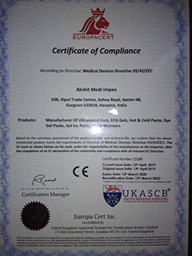 AMI Ultrasound Gel CE ISO Certified- 3 bottles of 250 ml