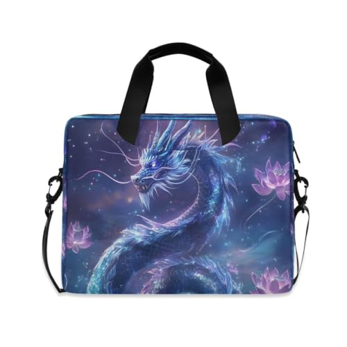 Bolsa de portátil compacta antiarañazos, funda con correa acolchada y loto