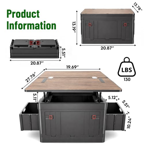 Mazatzal Caja de Almacenamiento Multiusos para Camping, 60L miniatura 2