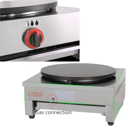 Crepe Maker, Non-Stick Pancake Maker for Pancakes, Eggs, Hot Dogs and Tortillas, Commercial Gas Cooking Equipment
