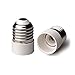 HiqLED UL-listed E26/E27 to E14 Adapter, Medium Screw (E26/E27 Edison Screw) to Candelabra Screw (E14) Base Socket Reducer Adapter Converter, Heat-resistant, Anti-burning, No Fire Hazard (3-Pack)