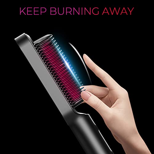 image for Hair Straightener Brush, TYMO Ring Hair Straightener Comb Straightenin