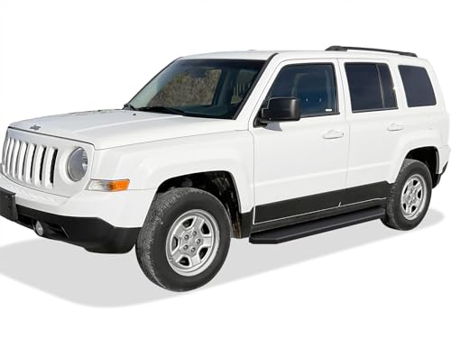 Estribos Negros para Jeep Patriot 2007-2017 6 pulgadas miniatura 2