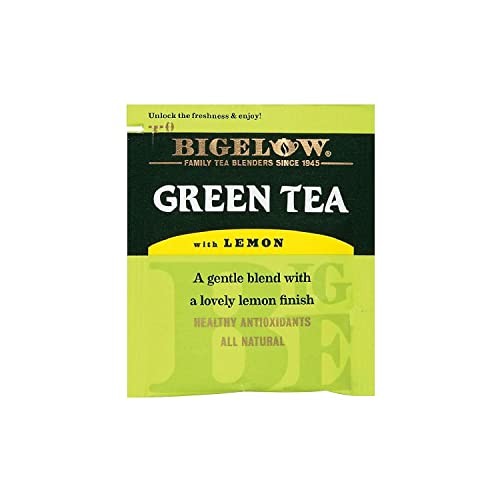 Image of Bigelow Green Tea With Lemon, Lemon, 0.34 Lbs, 28 /box