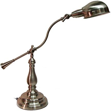 Task Table Lamp, 20 x 28, Brushed Nickel