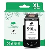 COLORETTO PG 510 Cartouche pour Canon MP280 Cartouche pour Canon 510 Pixma MP250 MP495 MP230 MP270 MP490 MP240 iP2700 MX410 MP499 MP260 MP252 MP282 MX340 MX420 510XL Cartouche Encre pour Canon 510 XL