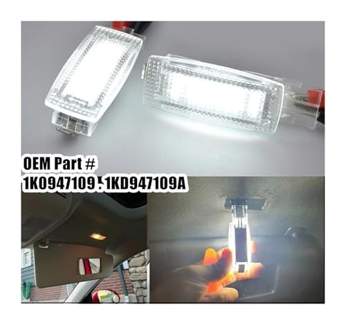 Luz de techo interior Skoda Fabia Superb con espejo de cortesía para visera 5