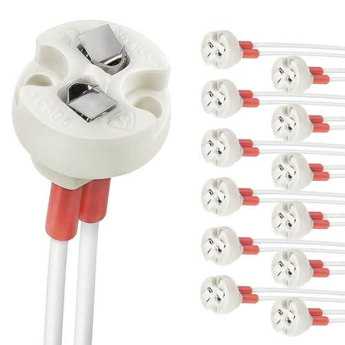 12Pcs DiCUNO Ceramic G4 Socket