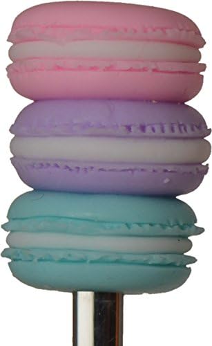 SweetSpoon Gift for Girl DIY Spoon with Clay 3 Colored Macarons Decor on Handle, in Gift Box with a Bow, 1 pc