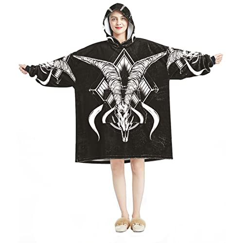 Sweat à capuche surdimensionné crâne de mouton pour ne plus jamais avoir froid chez soi