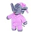 Benjamin Blümchen Kuscheltier Schlummer-Elefant mit Sound 10844 , weiche Plüschfigur mit original Stimme, ca. 22 cm groß von Jazwares