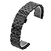 Top Plaza Solid Stainless Steel Straight End Link Bracelet Wrist Watch Band Strap Replacement Double Push Spring Butterfly Deployment Clasp 5 Rows Metal Strap